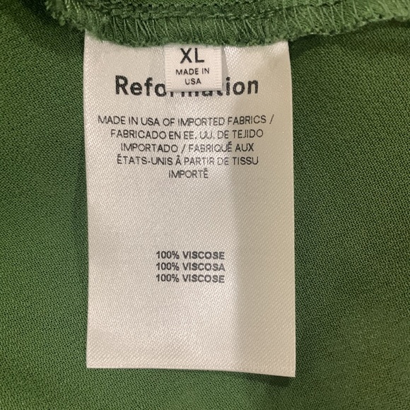 Reformation Demy Dress. Color:Lomita. Size XL. - Picture 10 of 10